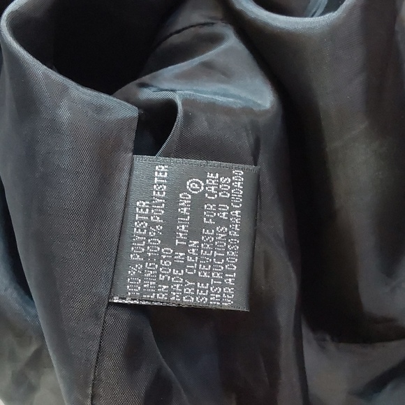 Kasper  Womens Black Chiffon Dress Tank Top Layering Minimalist Neutral Sz.12 - Picture 7 of 7